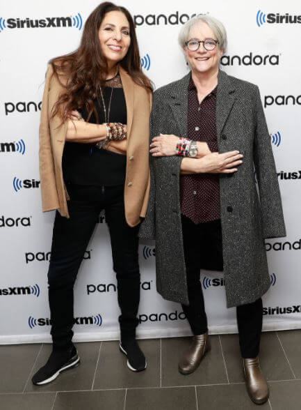 Patsy Noah with Sharon Feldstein.